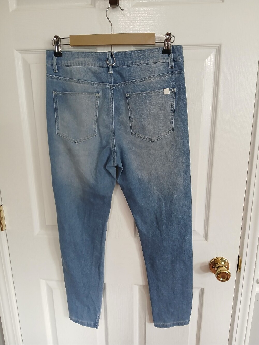 HALARA Mid-low Rise Skinny Sea Blue Denim NWT Comfort Soft Breathable - Picture 8 of 9